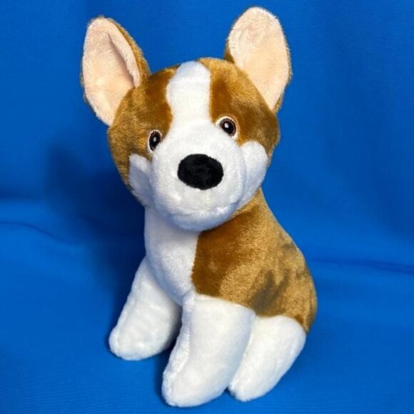 BRAND NEW ~ NWT  CORGI TYPE / HUSKY TYPE DOG PLUSH CHEW / PLAY TOY WITH SQUEAKER - Picture 16 of 16